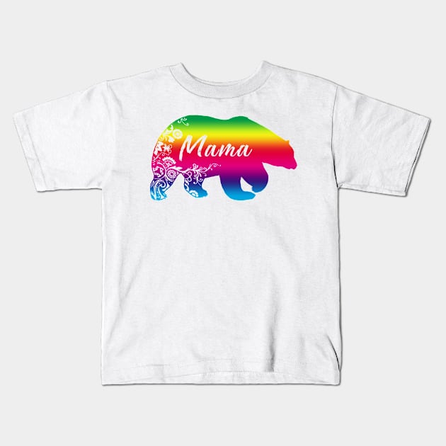 mama bear Kids T-Shirt by clownverty